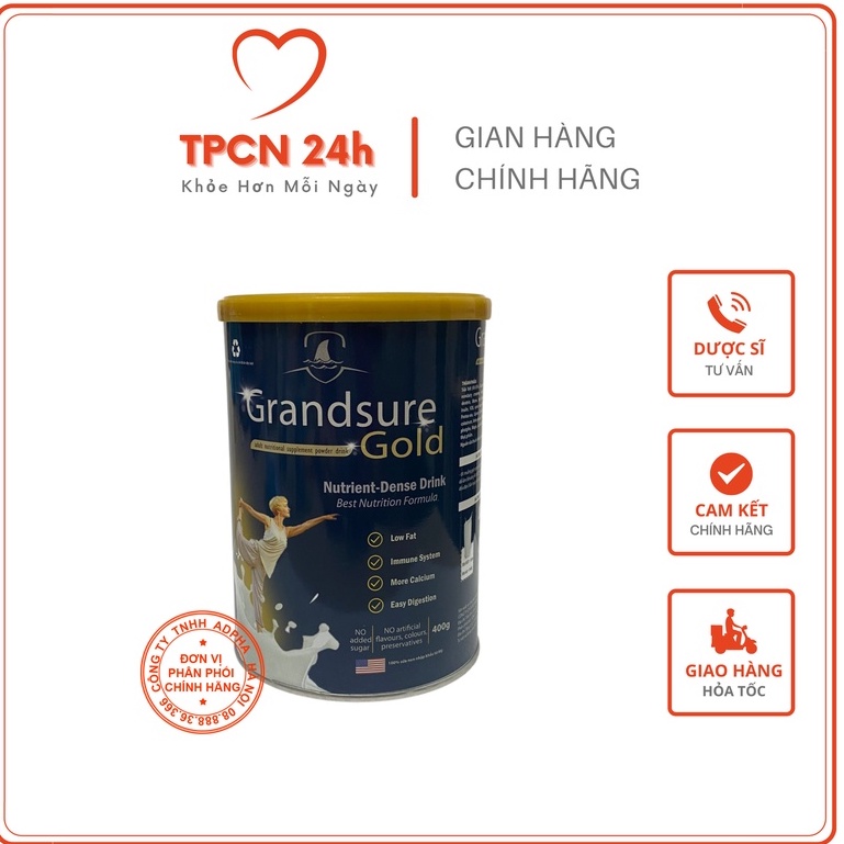 TPBS Grandsure Gold 400g - Liệu pháp dinh dưỡng chuyên biệt cho bệnh nhân xương khớp