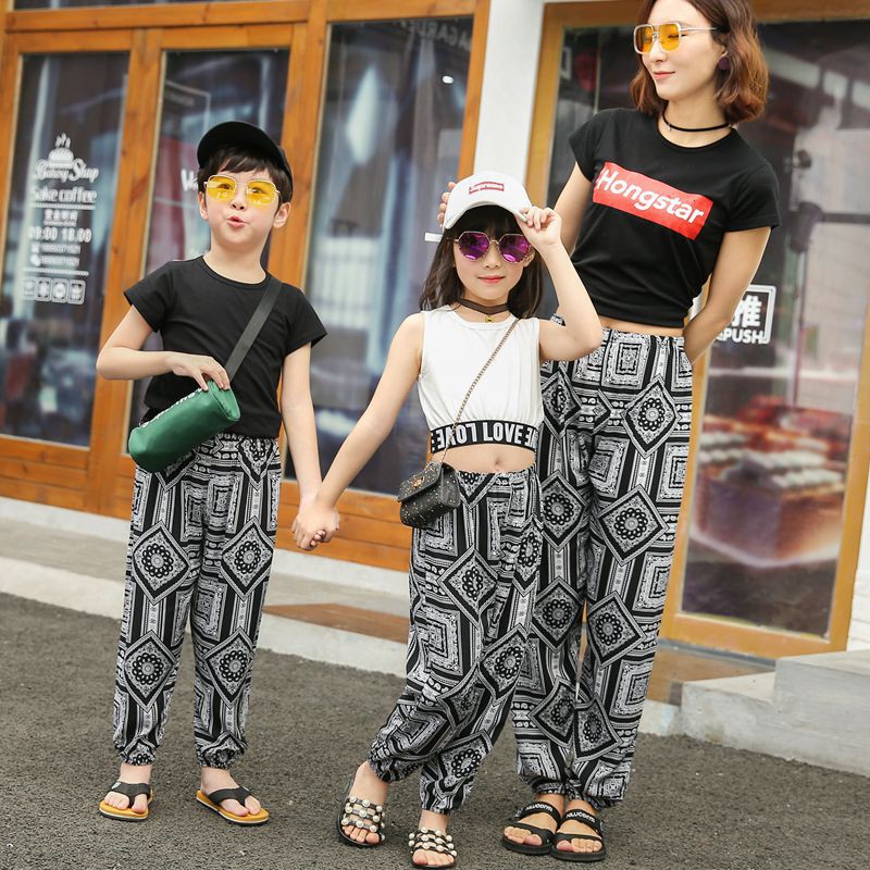 Quần jogger Cotton lụa phong cách bohemian Hàn Quốc cho nữ