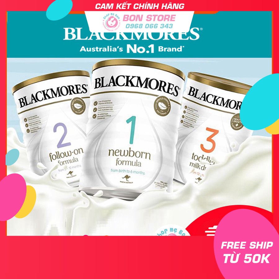 [SALE] Sữa Blackmores số 1,2,3 mẫu mới nhất 900g (Date mới nhất) - Xuất xứ Úc