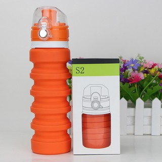Bình nước Silicon S2 gập gọn thông minh 500ml