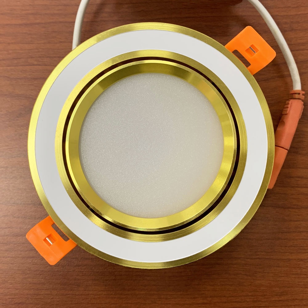 Đèn Âm Trần Tròn, Đèn Downlight 7W Đế Tản 3 Chế Độ Màu Chính Hãng Haledco - Bảo Hành 12 Tháng HSDLAT86
