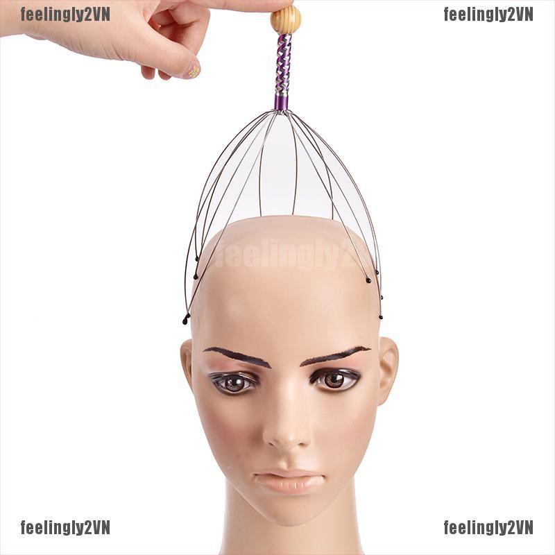 Dụng Cụ Mát Xa Da Đầu Cầm Tay Bằng Thép Không