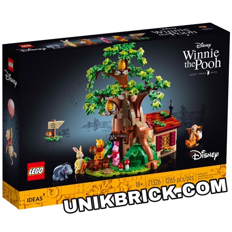 [CÓ HÀNG] Lego UNIK BRICK Ideas 21326 Winnie the Pooh Ngôi nhà của chú gấu Pooh chính hãng (như hình