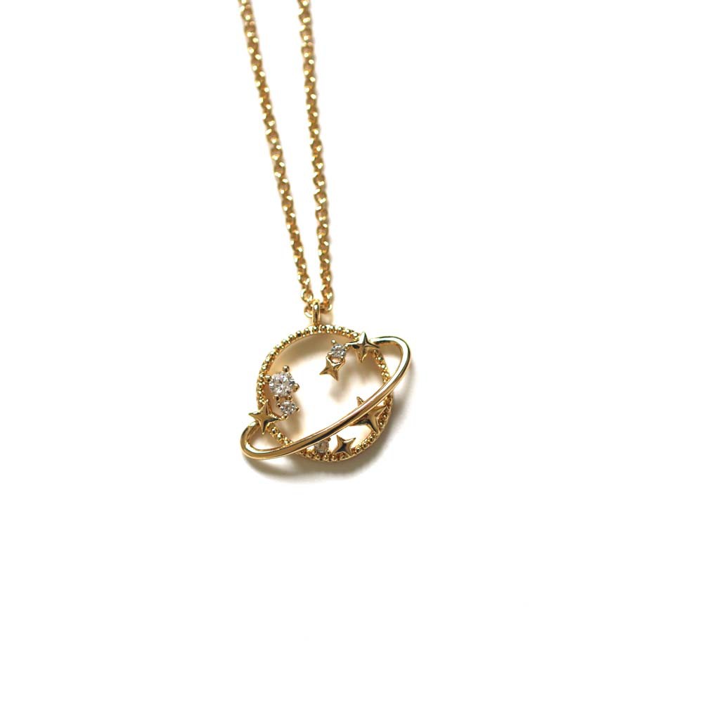 Vòng cổ mặt dây hình hành tinh ngôi sao thời trang xinh xắn cho nữ