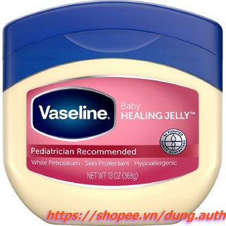 Sáp Dưỡng Da 368g Vaseline 100% Pure Baby Không Màu Chính Hãng.