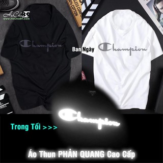 [ FREE SHIP ] Áo thun Unisex Phản Quang Cao Cấp | CHAMPION - Cotton 4c Siêu Mềm Mịn (Không đúng Cotton đền tiền tặng áo)