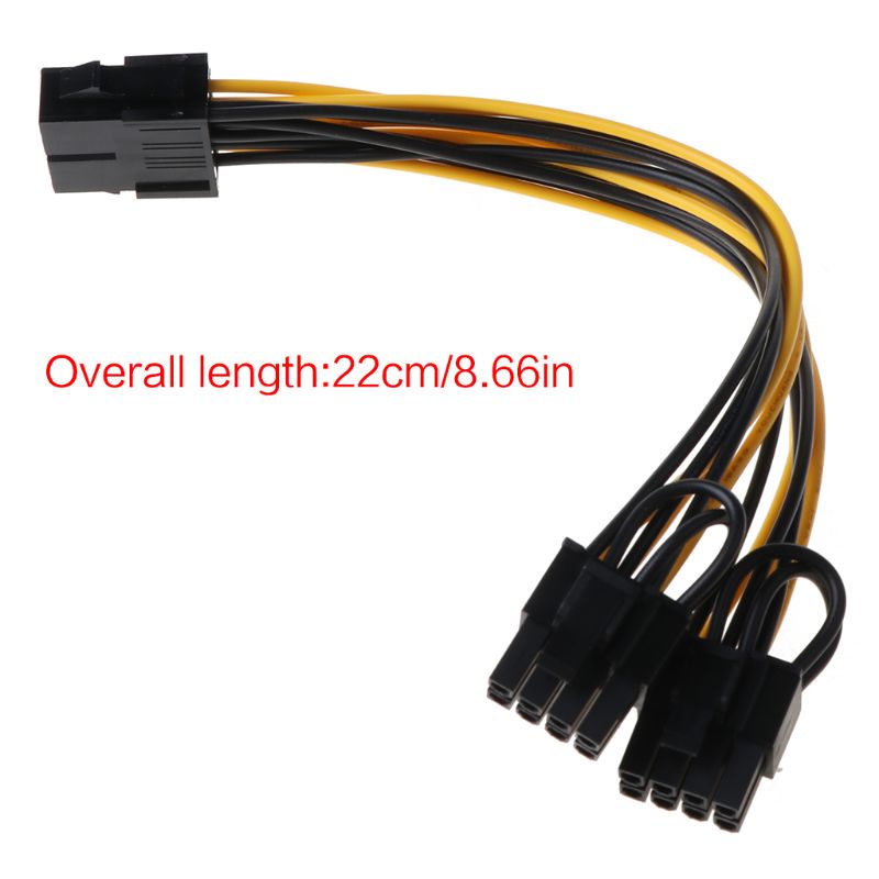 Dây Cáp Nguồn Chuyển Đổi Cpu 8-pin Sang Pci-E 8-pin  25cm