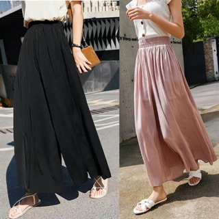 (Order 5-10days) Bigsize S-4XL Quần dài ống rộng giả váy