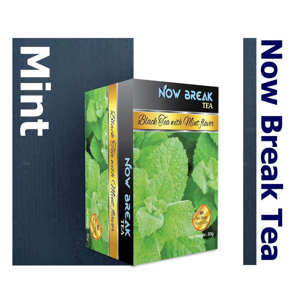 Trà Bạc Hà Now Break Tea - Combo 2 hộp (kiểu trà Cozy, Lipton, Ahmad, Dilmah, Olong, Atiso, Nestea, quà Tết,  giảm cân)