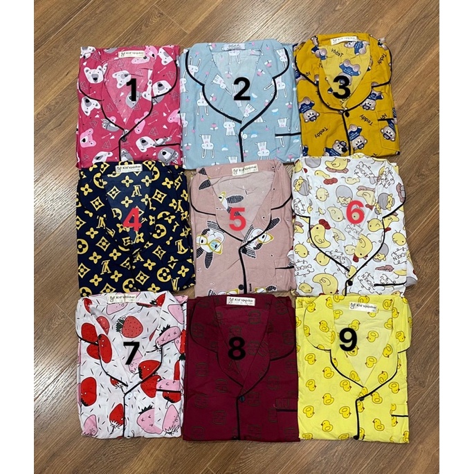 Bộ ngủ pijama lửng full viền (kèm ảnh & video) | BigBuy360 - bigbuy360.vn