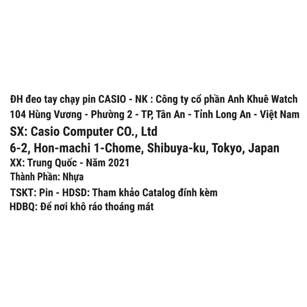 Đồng hồ Nữ Casio LQ-142E-1ADF