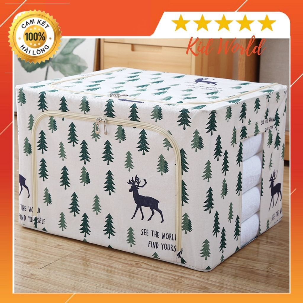 Thùng Vải Đựng Quần Áo, Đựng Đồ Đa Năng - Khung Thép Chất Liệu CANVAS COTTON - Tiêu Chuẩn Xuất Âu