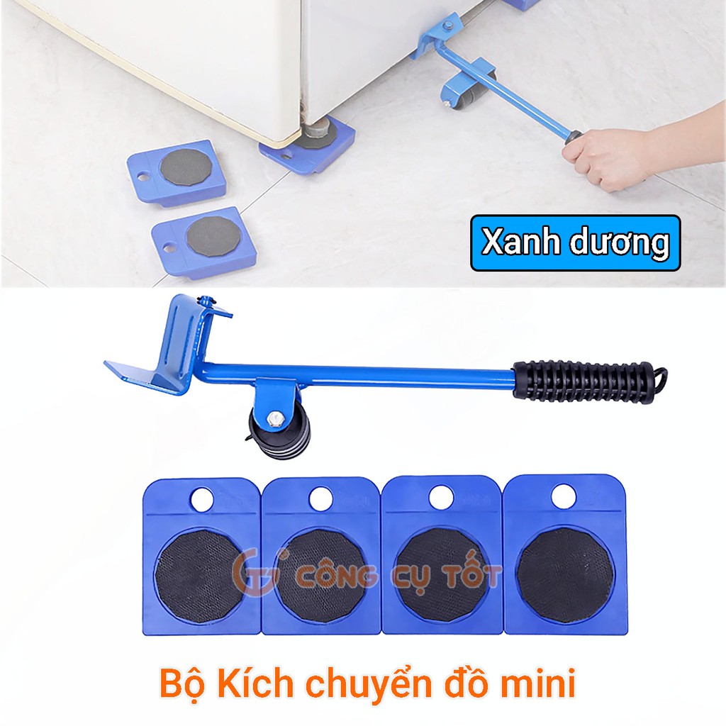 Bộ dụng cụ nâng và chuyển đồ mini màu xanh dương tải trọng 150kg