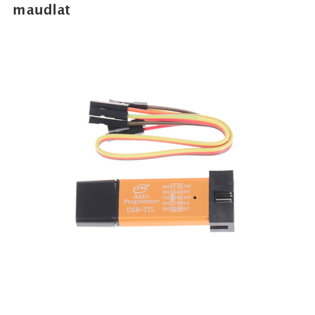 [maudlat] STC microcontroller automatically download line USB to TTL without manual cold start programmer .