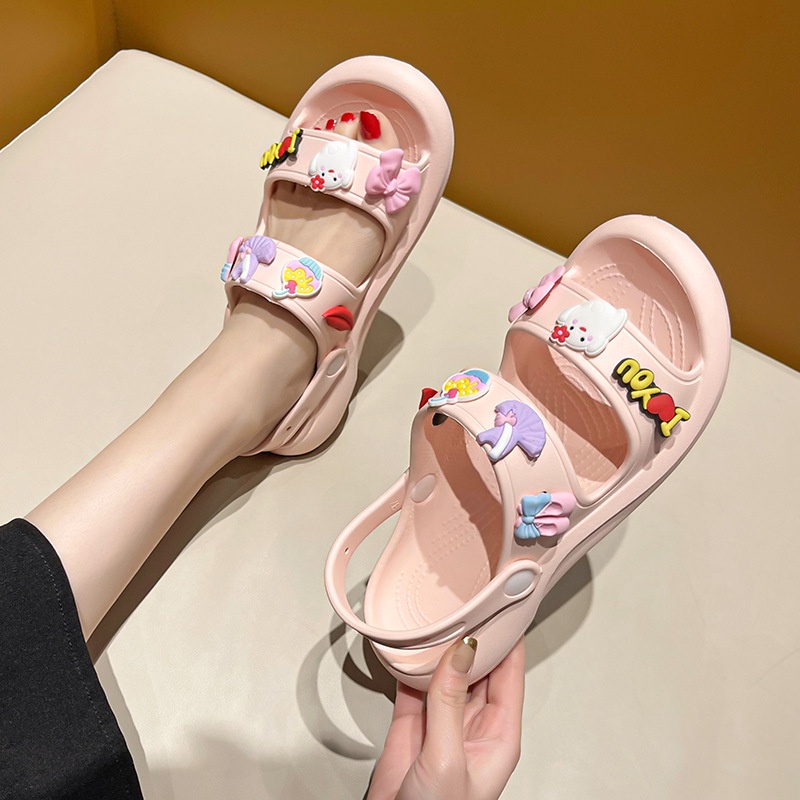 Dép Sandal Nữ Đế Dày Chống Trượt Thời Trang Mùa Hè Tth084