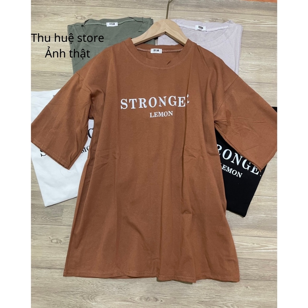 ÁoThun Nam Nữ From Rộng Chất Cotton Khô 3158