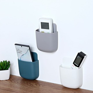 Giá kệ đựng remote điều khiển máy lạnh tiện dụng, Hộp để điện thoại khi sạc dán tường đa năng