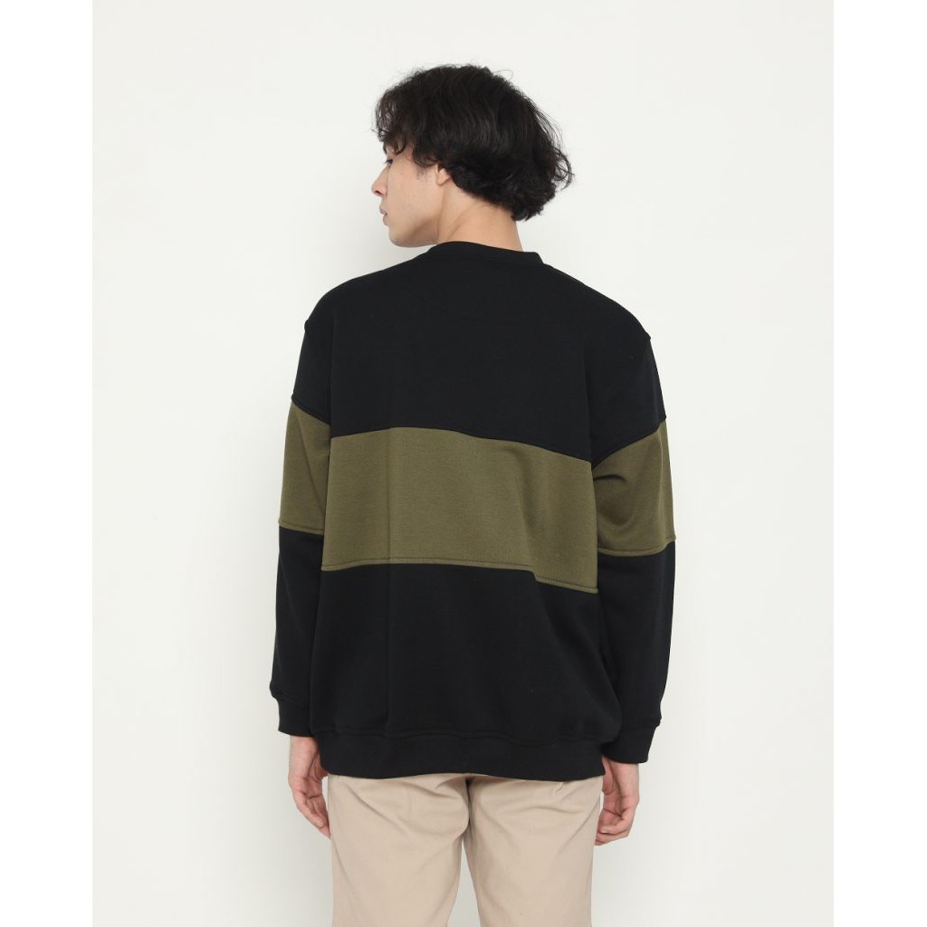 Áo Sweater Kẻ Sọc Ngang Trẻ Trung Hợp Thời Trang Đen
