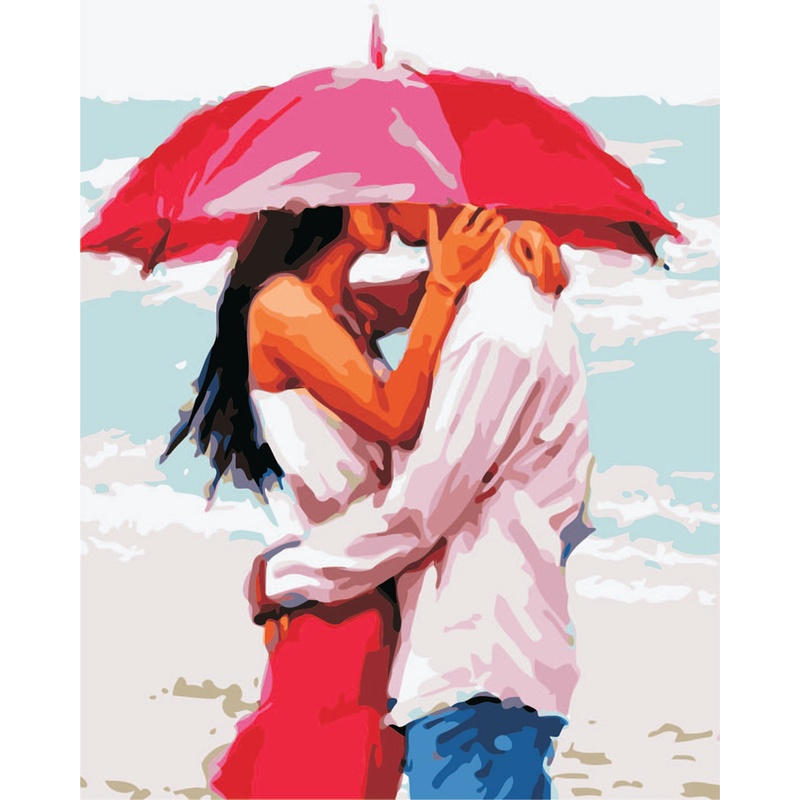 Bộ Tranh Sơn Dầu Vẽ Thủ Công Họa Tiết Bắt Mắt Trang Trí Phòng Nhà 40x50cm