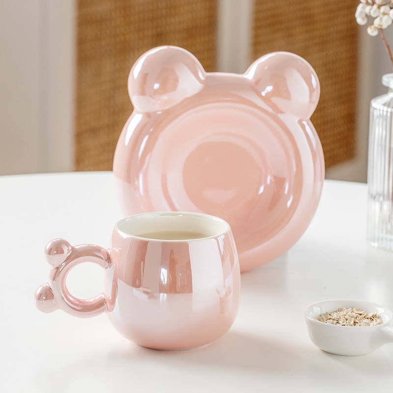 Bộ Cốc Uống Cà Phê / Sữa / Cà Phê Bằng Gốm Sứ Cao Cấp Có Tay Cầm Treo Phong Cách Xiaohongshu