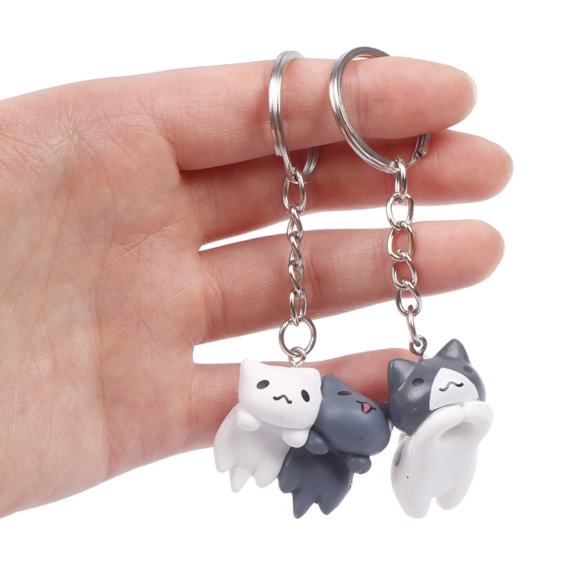 Móc Khóa Hình Chú Mèo May Mắn Đáng Yêu Thời Trang
