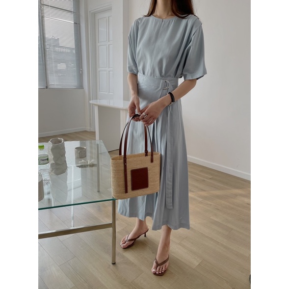 Set áo + chân váy linen