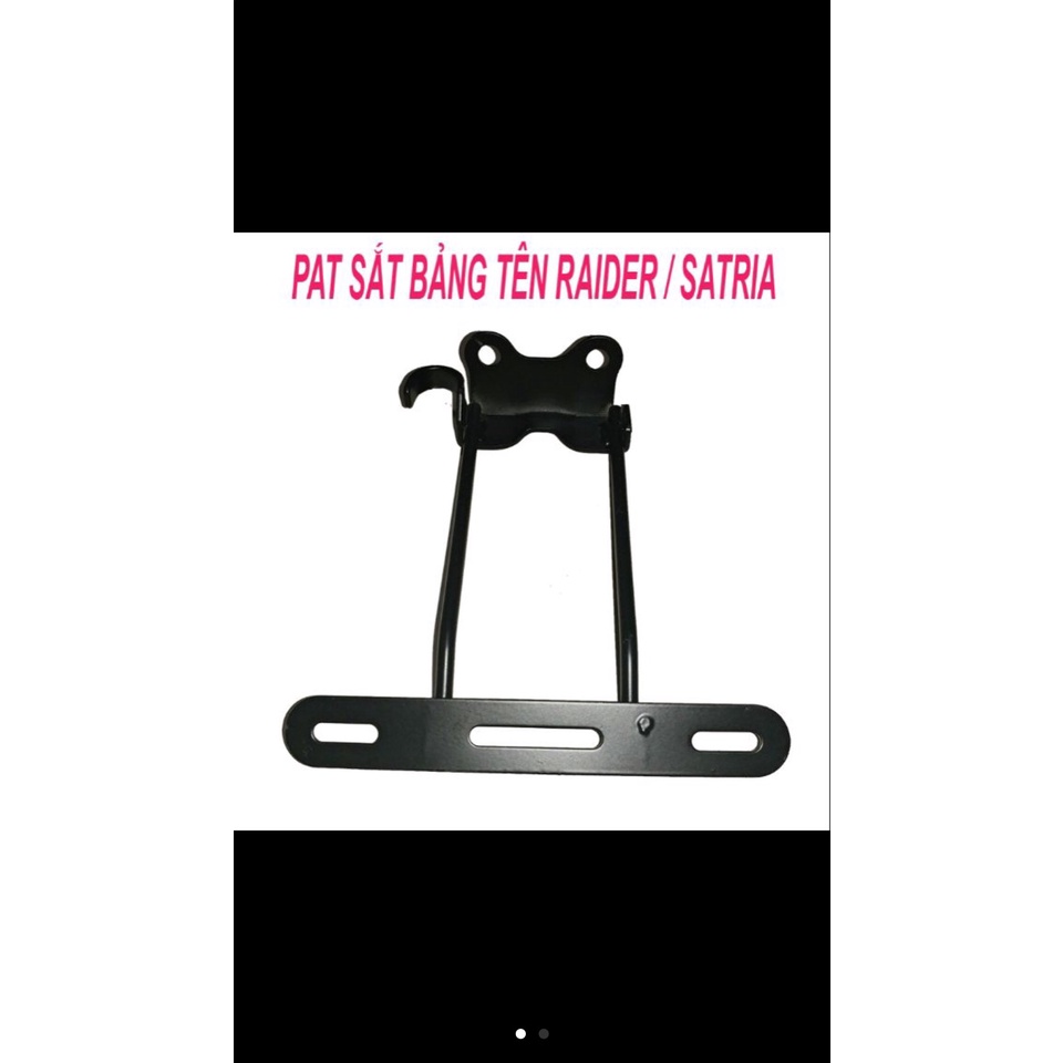 Phụ kiện xe máy - Pas sắt bảng tên Raider Satria
