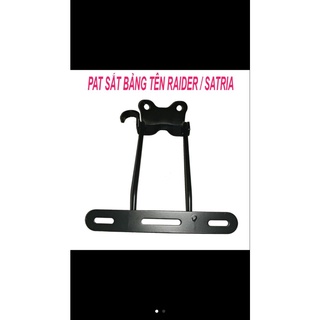 Pas sắt bảng tên Raider Satria