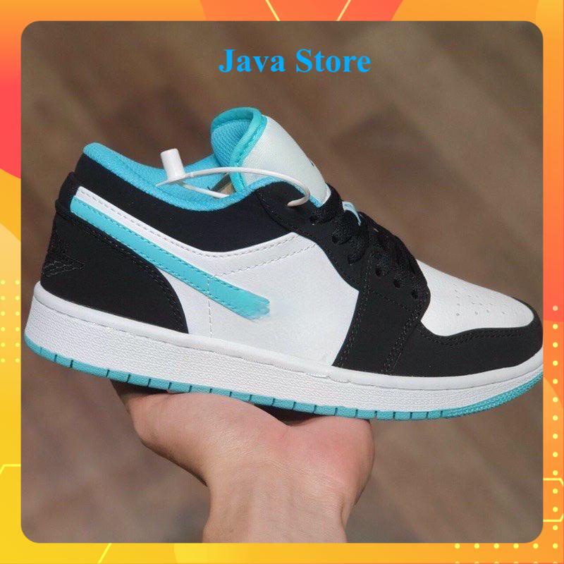 Giày Sneaker 𝗷𝗼𝗿𝗱𝗮𝗻 𝟭 𝗽𝗮𝗻𝗱𝗮 Xanh Ngọc Cổ Thấp, Giày Thể Thao  jd1 Phối Trắng Xanh Nam Nữ Cao Cấp FULL BOX BILL