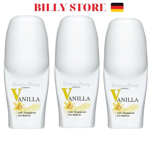 Lăn khử mùi Vanilla ⚡ CHUẨN AUTH ⚡ Lăn nách 50ml hương vani Bettina Barty nội địa Đức, khô thoáng, không gây kích ứng