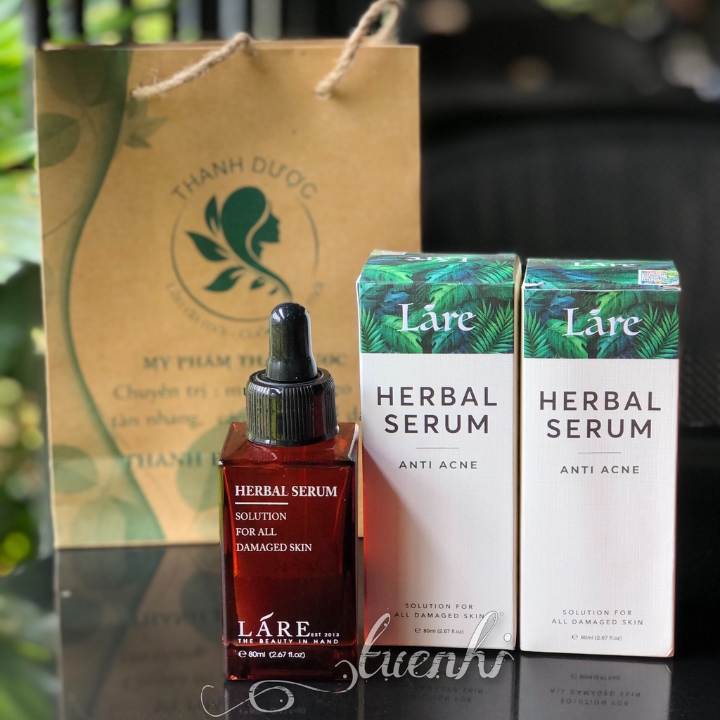Combo 02 Chai Serum LÁRE Thanh Dược 80ml - Hết Mụn, Mờ Nám Tàn Nhang, Tái Tạo Da Trắng Sáng