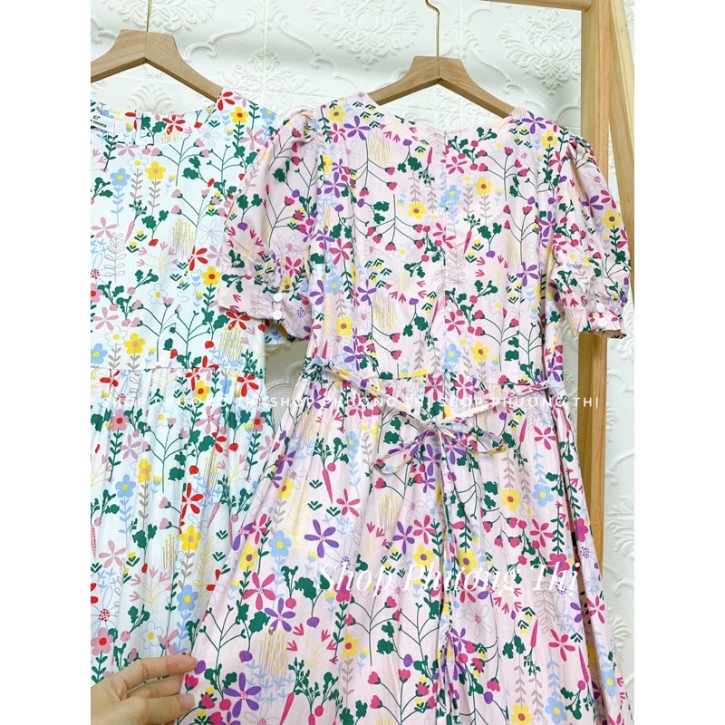 Đầm babydoll hoa lá ulzzang - Váy hoa nhí tháng 5 (hàng sẵn) | BigBuy360 - bigbuy360.vn
