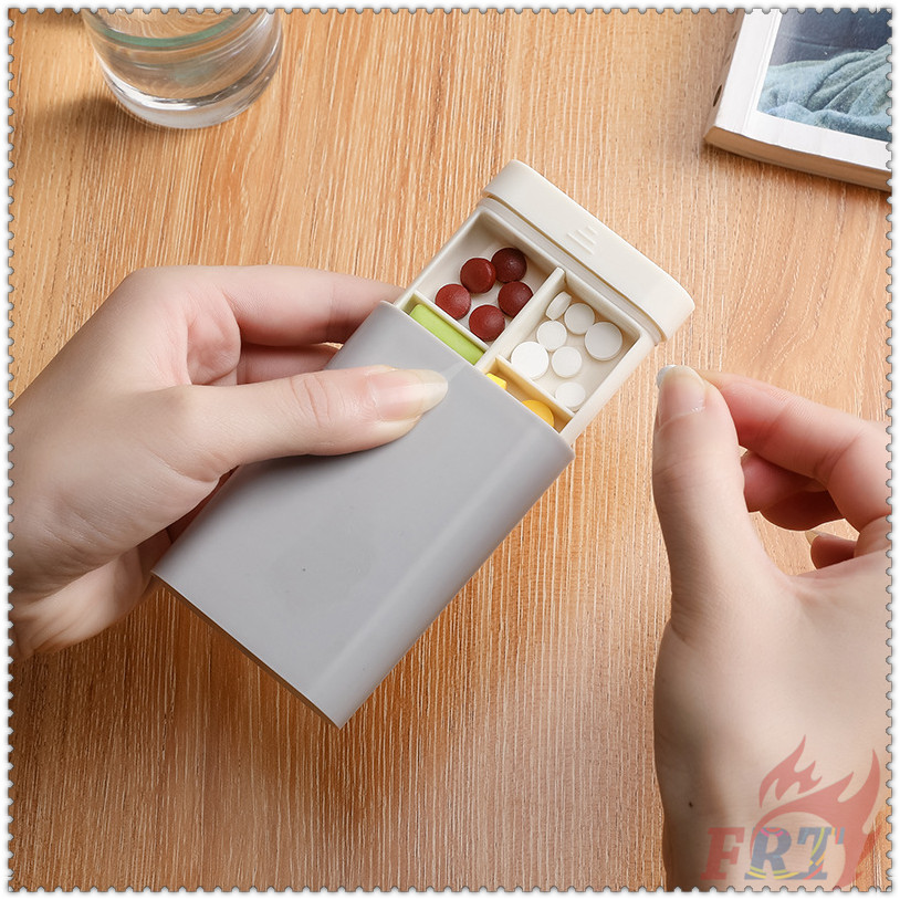 ♦ Hộp Đựng Thuốc ♦ 1 Hộp Đựng Thuốc Nhỏ Gọn Dùng Khi Đi Du Lịch Ốp
