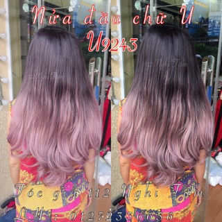 Tóc nửa đầu omber đủ mầu
