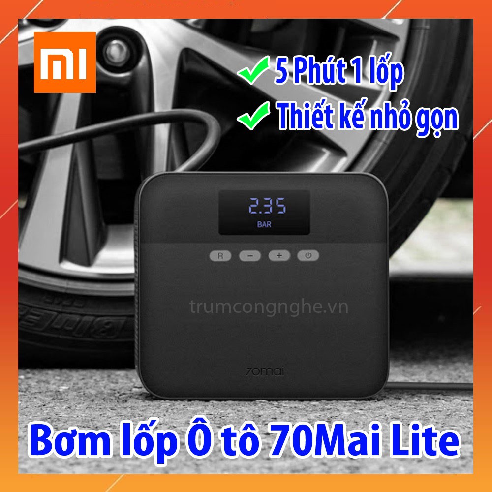 Máy bơm lốp xe ô tô Xiaomi 70MAI Midrive TP03 Nhỏ Gọn Mini Bơm Khoẻ - 70mai Air Compressor Lite