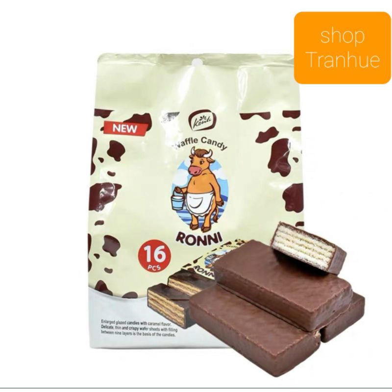 Bánh xốp Sôcôla chú bò RONNI Nga