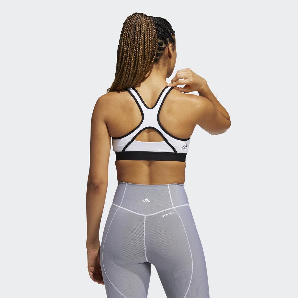 Áo Ngực Thể Thao adidas TRAINING Nữ Áo Bra Tập Luyện Logo Medium Support Believe This Màu trắng GR8024