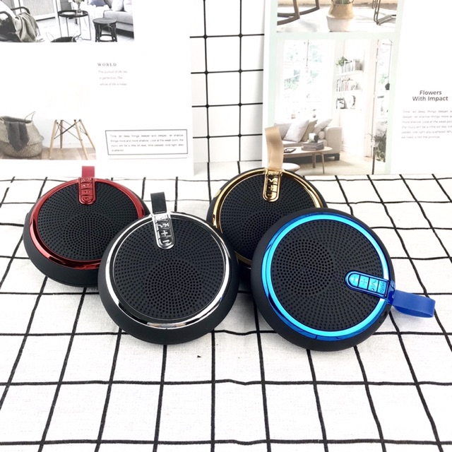 Loa Bluetooth Nghe Nhạc Mini Bs119 Kiểu Dáng Nhỏ Gọn Vỏ Chống Thấm Âm Thanh Trong Đọc Thẻ Nhớ Và Cổng 3.5