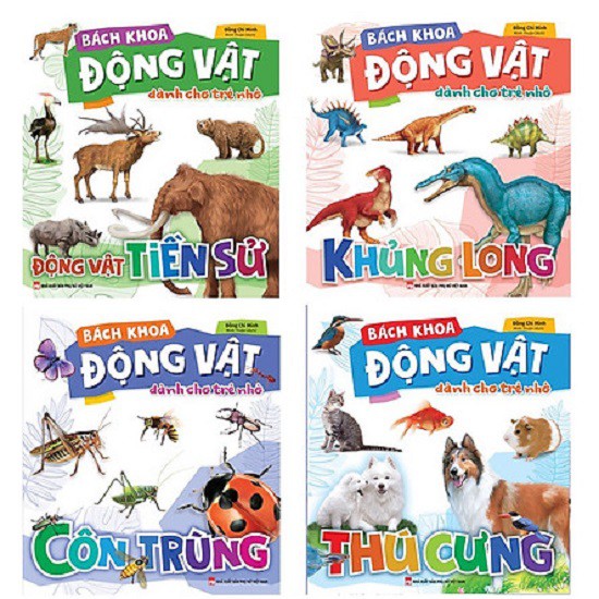 Sách - Bách Khoa Động Vật Dành Cho Trẻ Nhỏ (Bộ 4 Cuốn) - nguyetlinhbook