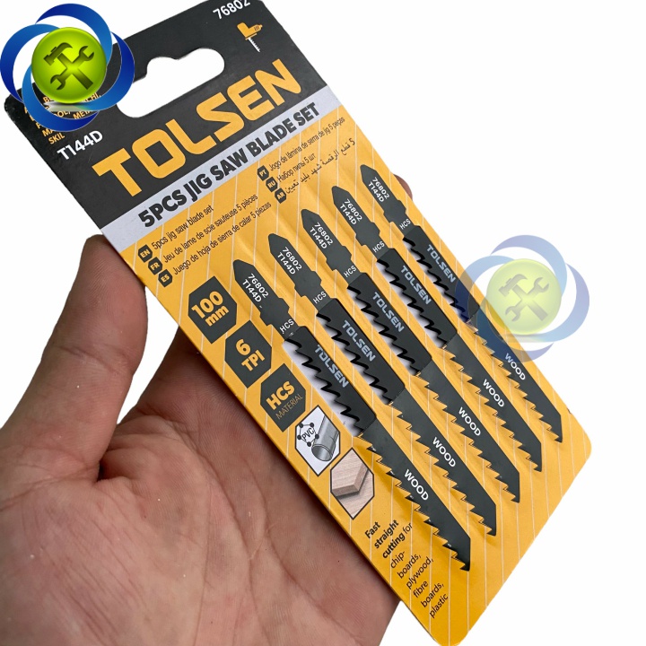 Lưỡi cưa lộng gỗ - nhựa Tolsen 76802 100mm, 6TPI màu đen