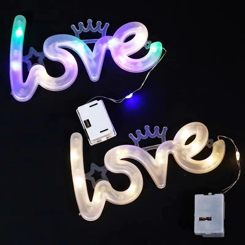 Đèn Led Neon 520 Chữ Số LOVE Trang Trí Bánh Kem Sinh Nhật
