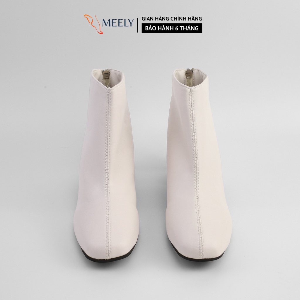 Giầy Bốt Nữ Giày Boot Da Mịn Gót Vuông 5Phân MEELY - BOT255