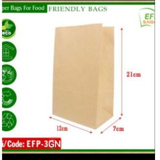 200 Túi giấy CHỐNG THẤM DẦU  đựng thực phẩm