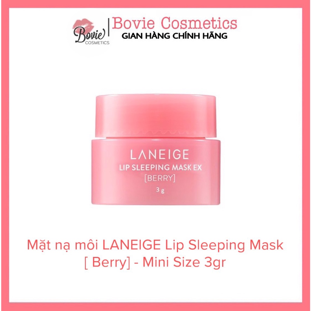 Mặt nạ môi LANEIGE Lip Sleeping Mask [ Berry] - Mini Size 3gr | Mask dưỡng môi