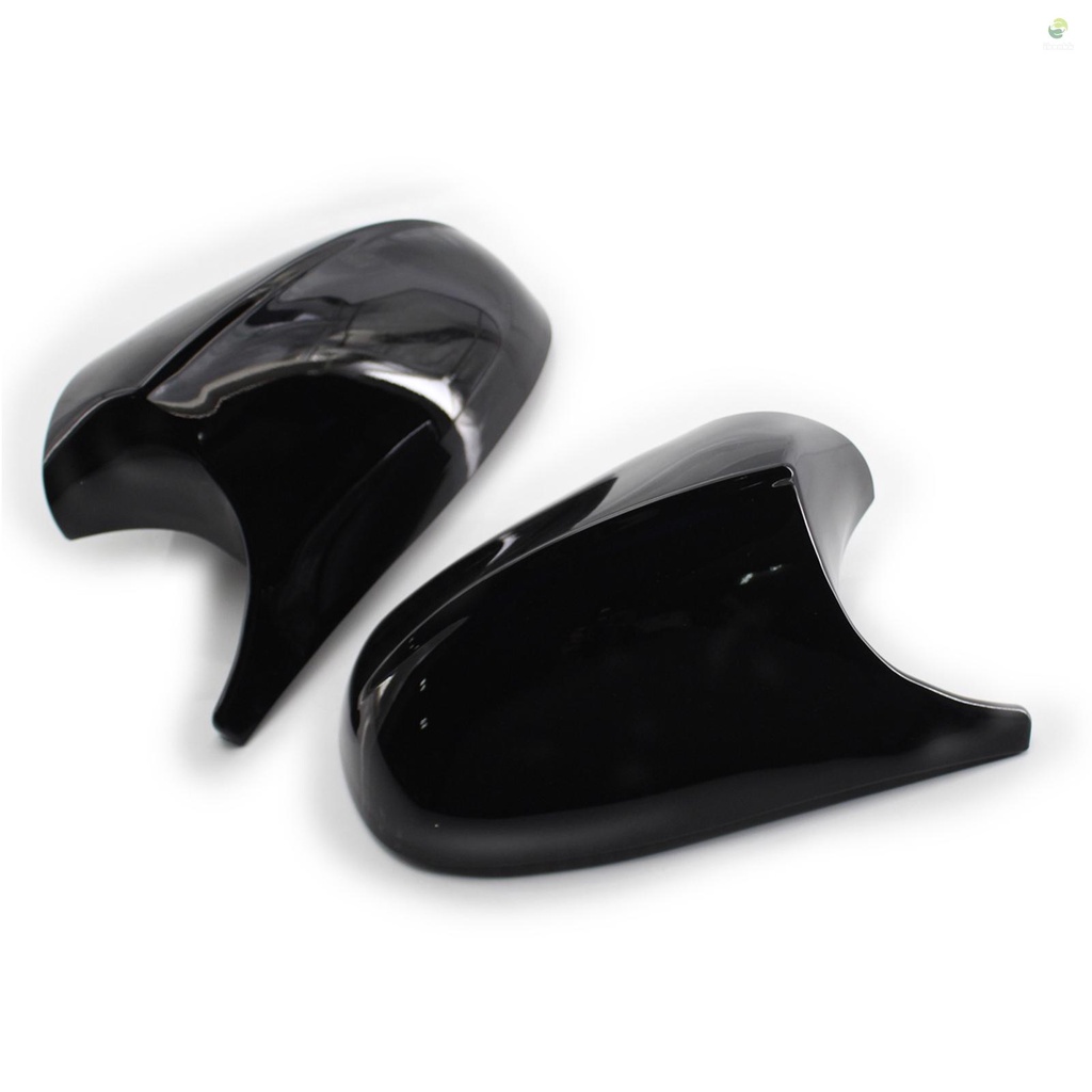 Cặp Ốp Gương Chiếu Hậu M3 Phong Cách Màu Đen Sáng Dành Cho Xe Hơi BMW E90 E91 E92 E93 08-12