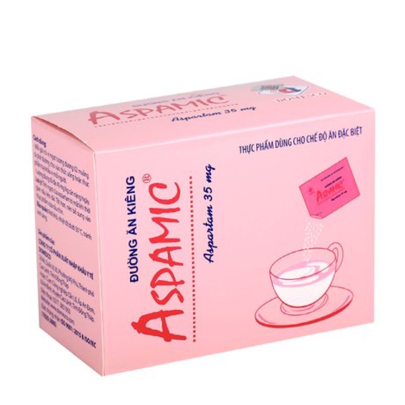 Đường ăn kiêng aspamic hộp 100 gói
