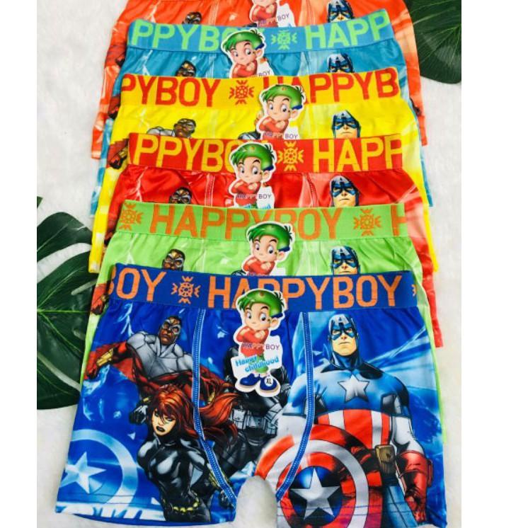 ♛ Set 6 Quần Lót Boxer In Hình Dễ Thương Cho Bé Trai