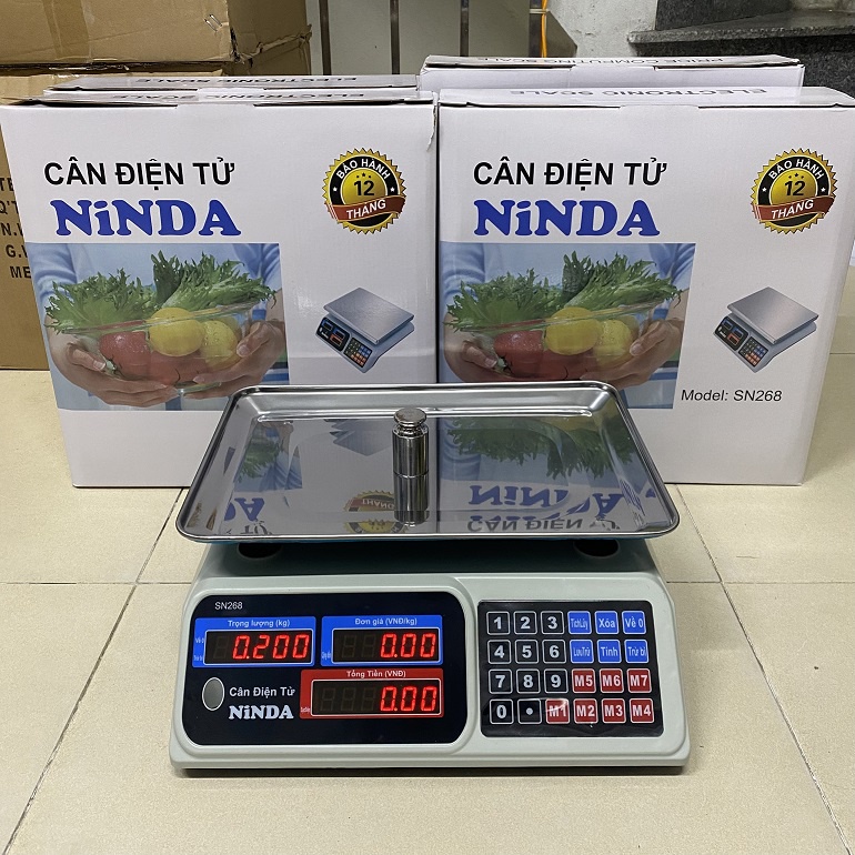 Cân điện tử tính tiền Nhật Bản 30kg độ chính xác cao, bền đẹp - Chính Hãng Ninda