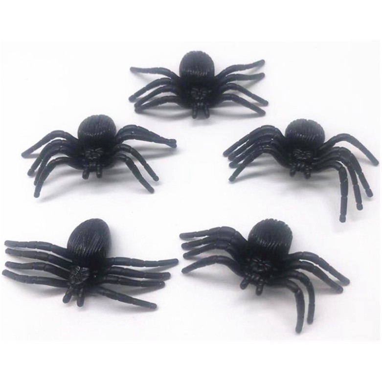 1 Con Nhện To Đen Ghớm Ghiếc Chân Dài Giả Đồ Chơi Nhện cao su.nhện đồ chơi cao su.nhện giả