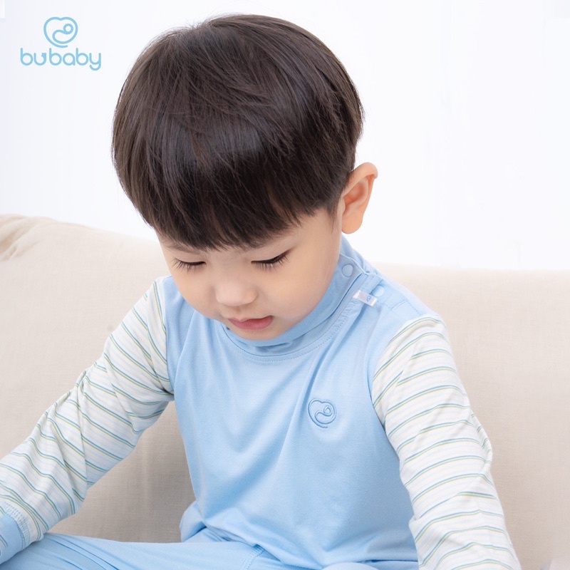 Bubaby _ Bộ Giữ Nhiệt Cao Cổ Cài Vai Bu Cho bé Trai Bé Gái